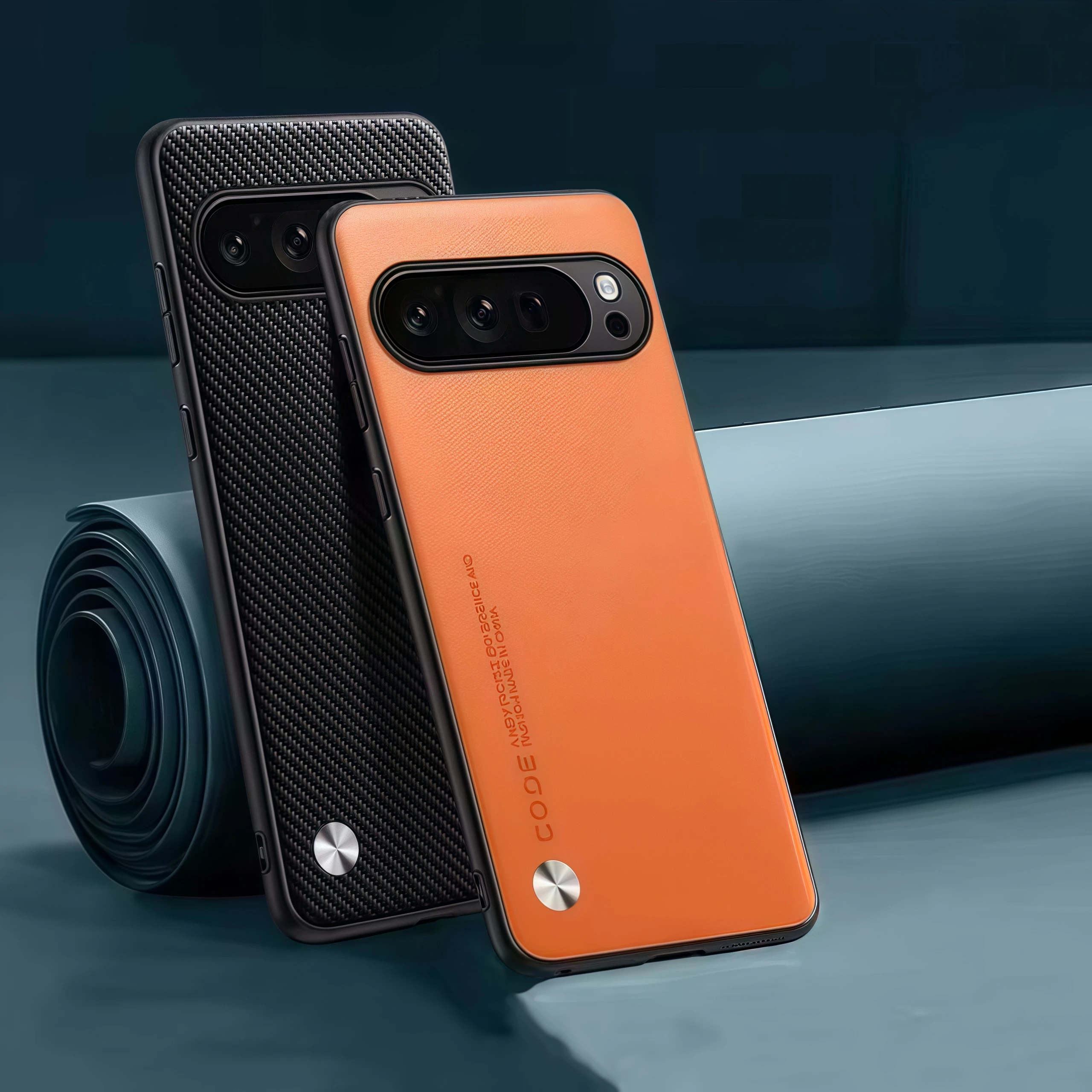 Pixel 10: Luxuriöse PU-Ledertasche Silikon-Rückseite