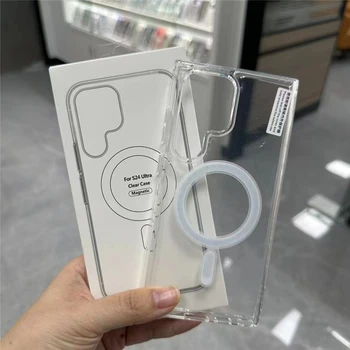 Galaxy S23+: Für Magsafe Magnetische Hülle Kabelloses Laden Stoßfeste Abdeckung