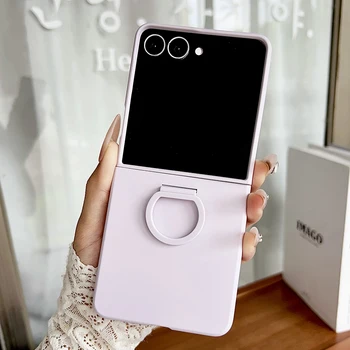 Galaxy Z Flip5: Flüssiges Silikonring-Gradient-Handyhülle 7 FE 6 7 Weiche Stoßfänger-Schutzhülle