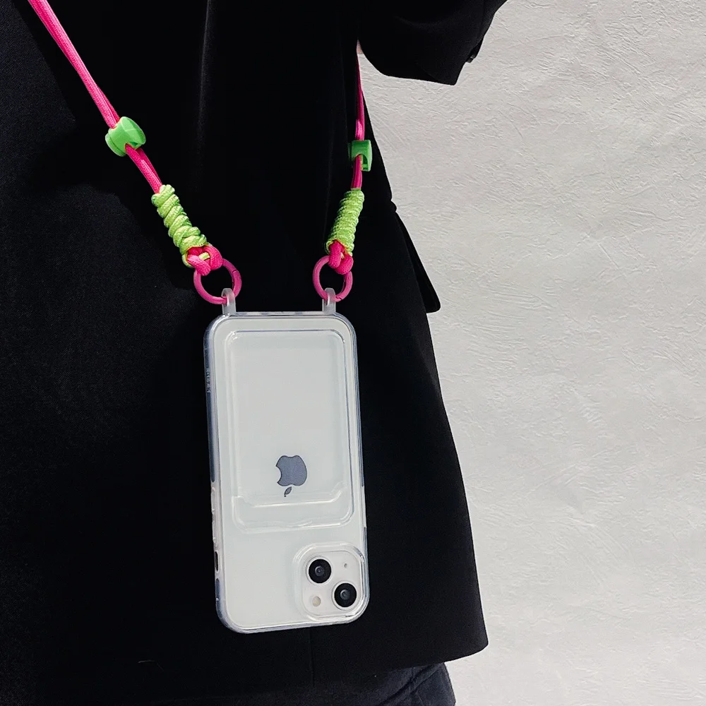 Lanyard-Riemen Crossbody-Handyhülle Kartenfach Brieftaschenhülle Fundas – Bild 6