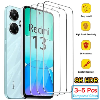 Redmi Note 13 Pro 5G: 3/5Pcs Gehärtetem Glas Für Xiaomi Redmi Hinweis 13 12 Pro Screen Protector Für Redmi Hinweis 13 12 13C 12C Abdeckung Glas Schutz Film