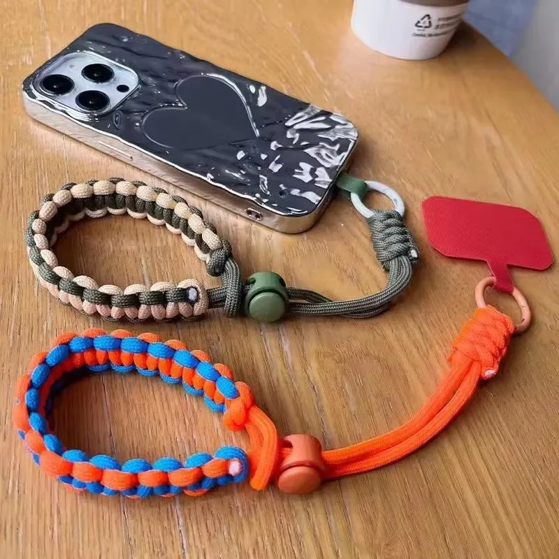 Hand gewebte verstellbare Handy Universal Lanyard Armband Outdoor-Sport bequeme Sicherheit Anti-Drop-Seil – Bild 2