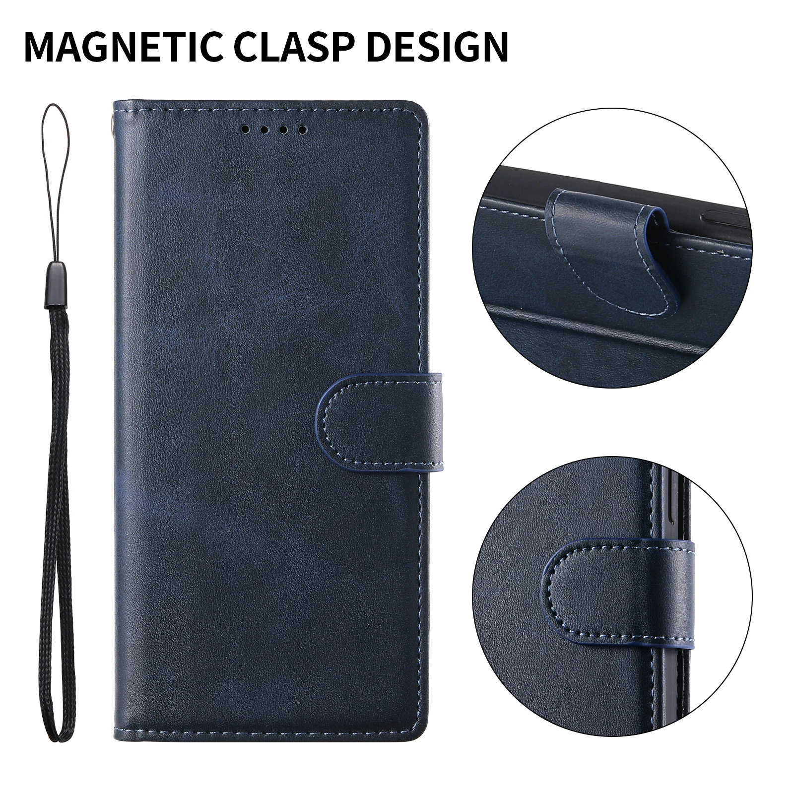 Leder Flip Case Wallet Cover – Bild 5