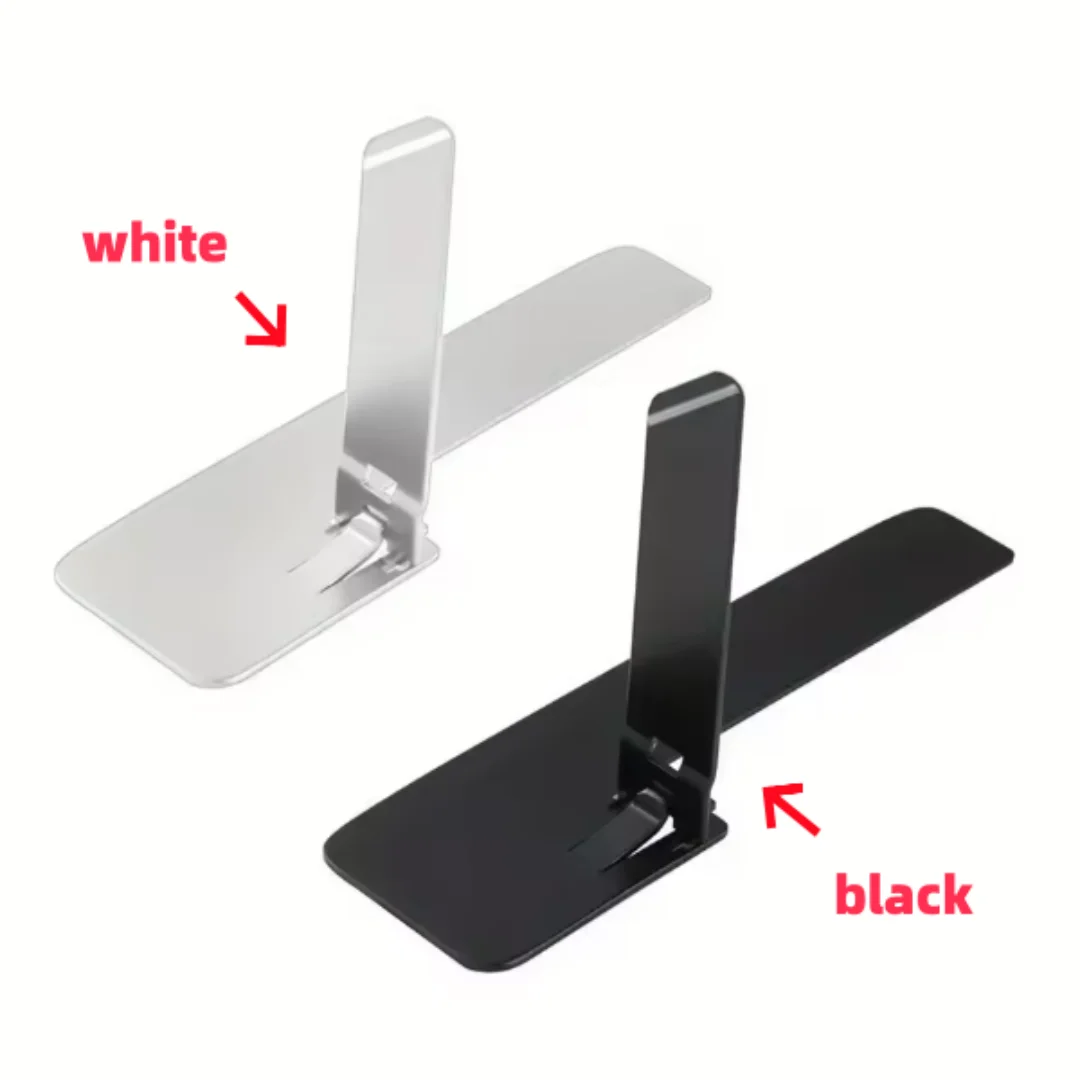1/2 Stück Ultra Dünner Mini-Handy-Ständer Universeller Desktop-Telefonhalter Metall-Klappständer für iPhone/Samsung – Bild 3