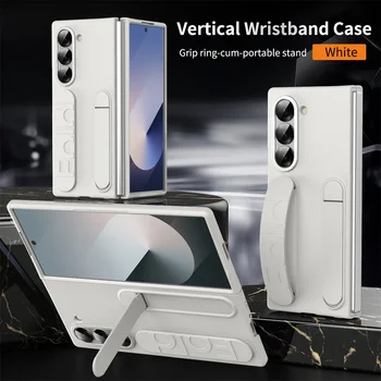 Galaxy Z Fold7: Luxuriöse Armband-Hülle mit unsichtbarer Halterung Handgelenkschlaufe Klappständer Silikonhülle