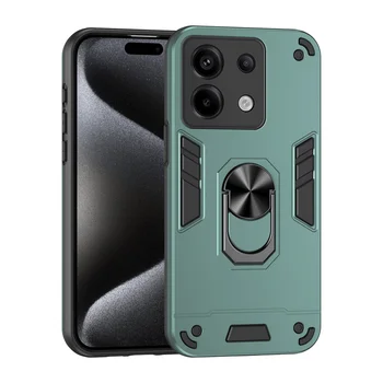 Redmi Note 13 Pro 5G: Rüstung Magnetische Halter Ring Fall Hinweis 13 Pro 5G 4G 13C Kamera Objektiv Schützen Stoßfest Zurück