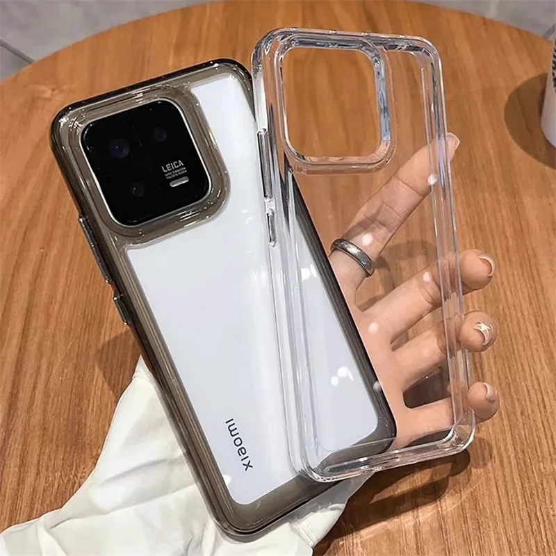 HD Transparente Acryl-Telefonhülle Luxus klare stoßfeste Abdeckung – Bild 2