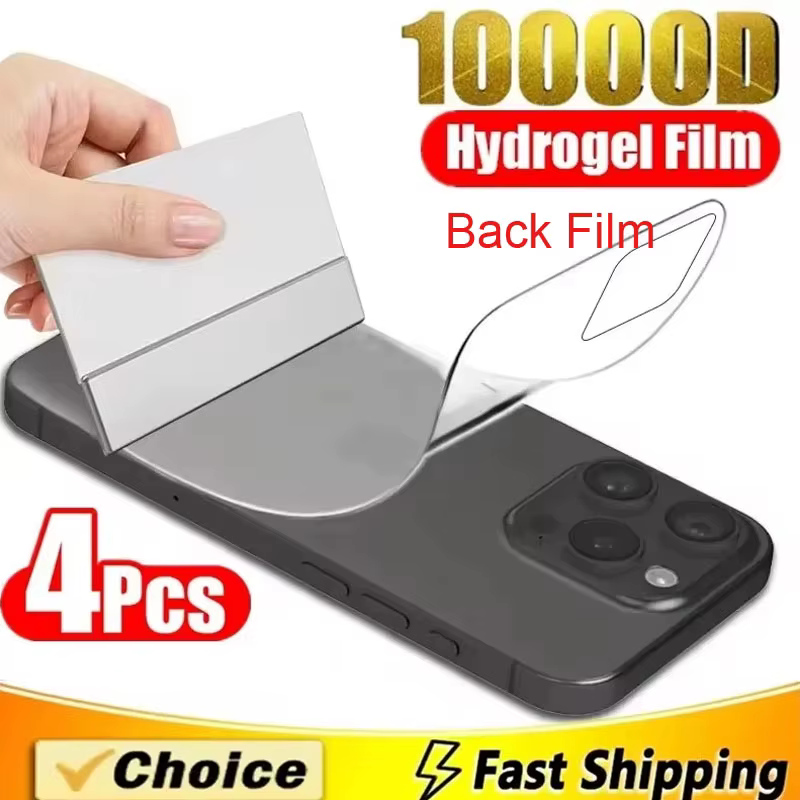 iPhone 13: 4Pcs Hydrogel Film Zurück Film Screen Protector Weiche Film
