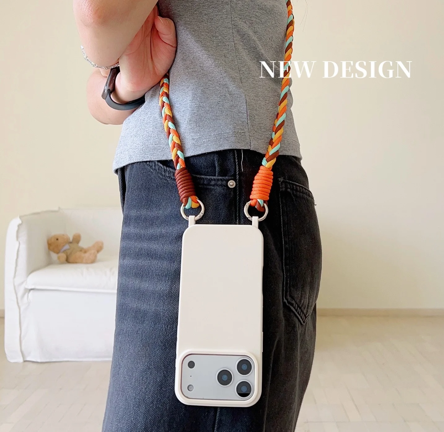 Lanyard-Telefonhülle Crossbody Neck Cord Strap Anti-Verlust stoßfeste Schutzhülle – Bild 3
