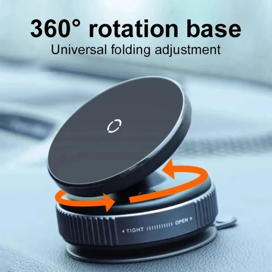 Magnetische Handyhalterung mit Vakuum-Saugfuss, faltbar, 360° verstellbar – Bild 4