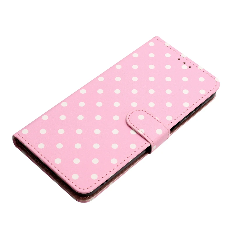 Wave Dot Flip Leder-Brieftaschen-Kartenetui Damenhülle – Bild 6