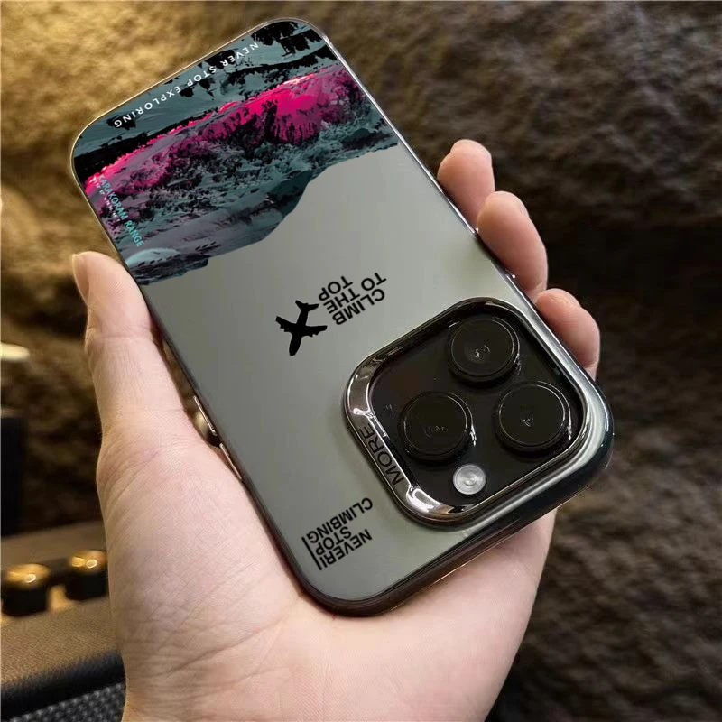 Mountain Peak Flugzeug-Handyhülle Shockproof Sunset IMD Cover – Bild 5