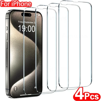 iPhone 13: 4Pcs Gehärtetem Glas Screen Protector Schutz Glas Film