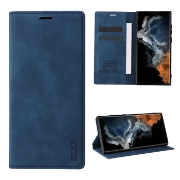 Galaxy A17: Brieftasche Magnetische Flip Ledertasche Rand