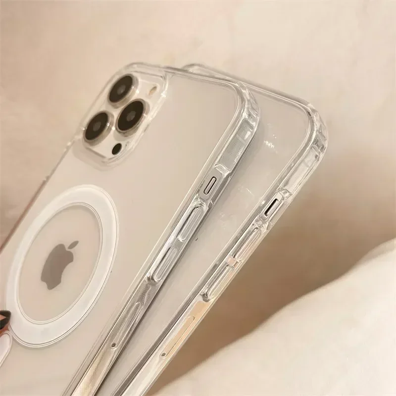 Für Magsafe Magnetische Drahtlose Lade Telefon Fall Klar Abdeckung – Bild 5