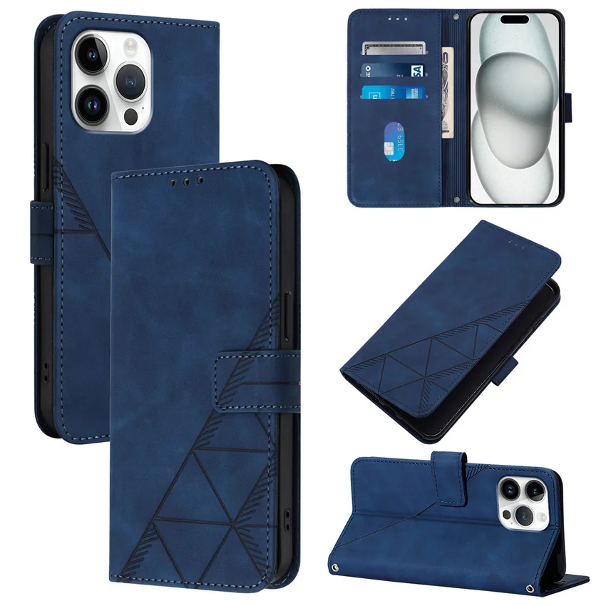 Haut Gefühl Linie Flip Brieftasche Leder Telefon Fall Lite Mate 60 karte Solt Buch Abdeckung Funda – Bild 4
