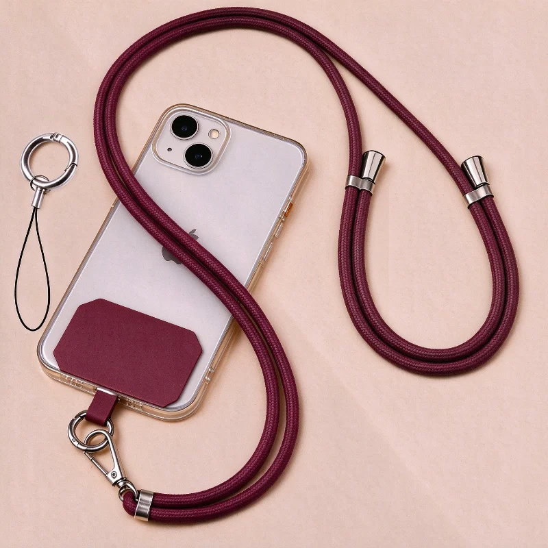 Umhängeband, Halskettenband, universelle Handy-Einstellung, langes Hängeseil mit Clip, Anti-Verlust-Lanyard