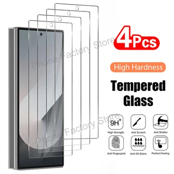 Galaxy Z Fold6: 4PCS Gehärtetes Glas Klar Premium Screen Protector Z 5 Fold5 Film Glas