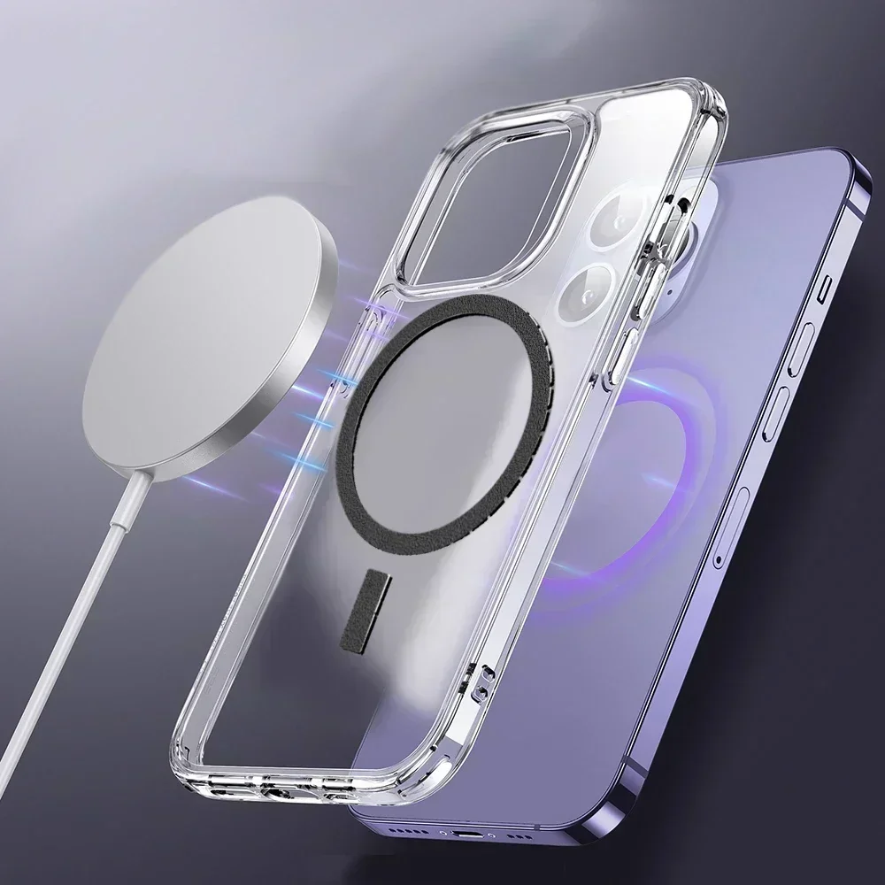 10/8/6/1PCS Starke Magnetische Ring Drahtlose Lade Magnet Kreis Aufkleber Metall Magnet Platte Blatt für Magsafe IPhone 15 14 13 – Bild 4
