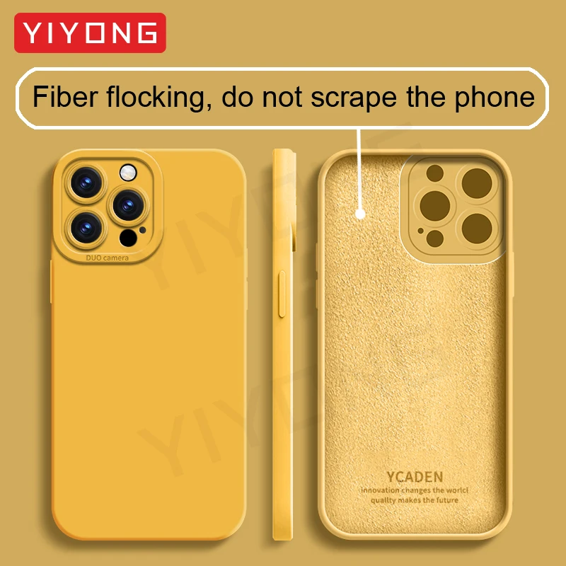 Für Reno13 Pro Fall YIYONG Seidige Gefühl Flüssigkeit Silikon Soft Cover globale Stoßfest Telefon Fällen – Bild 3