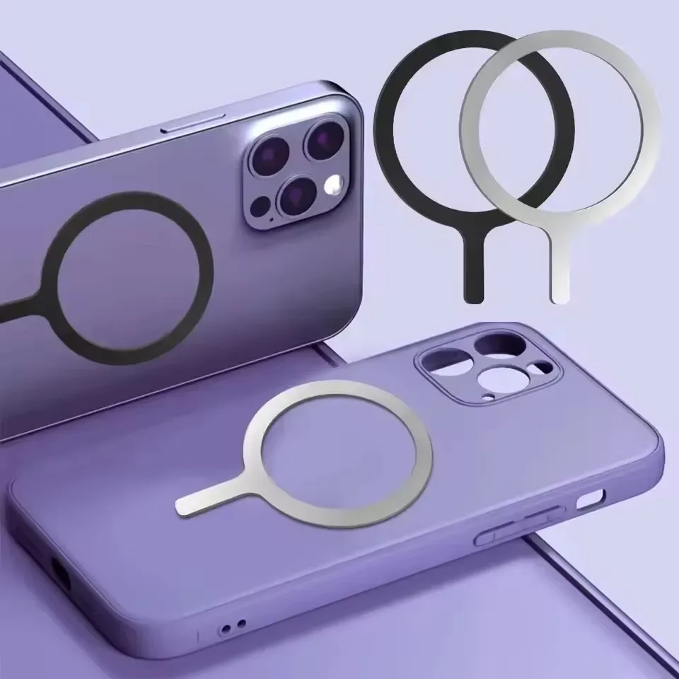 10 Stück für Magsafe Magnetische Plattenringe Universelle Aufkleber Unterstützen Kabelloses Laden Metallplatte für – Bild 4