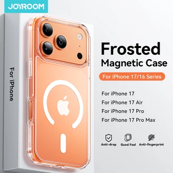 iPhone 16: Joyroom Hülle Magnetische Mattierte Hülle Stoßfeste Matte Abdeckung Kabelloses Ladegerät Magnet-Abdeckung