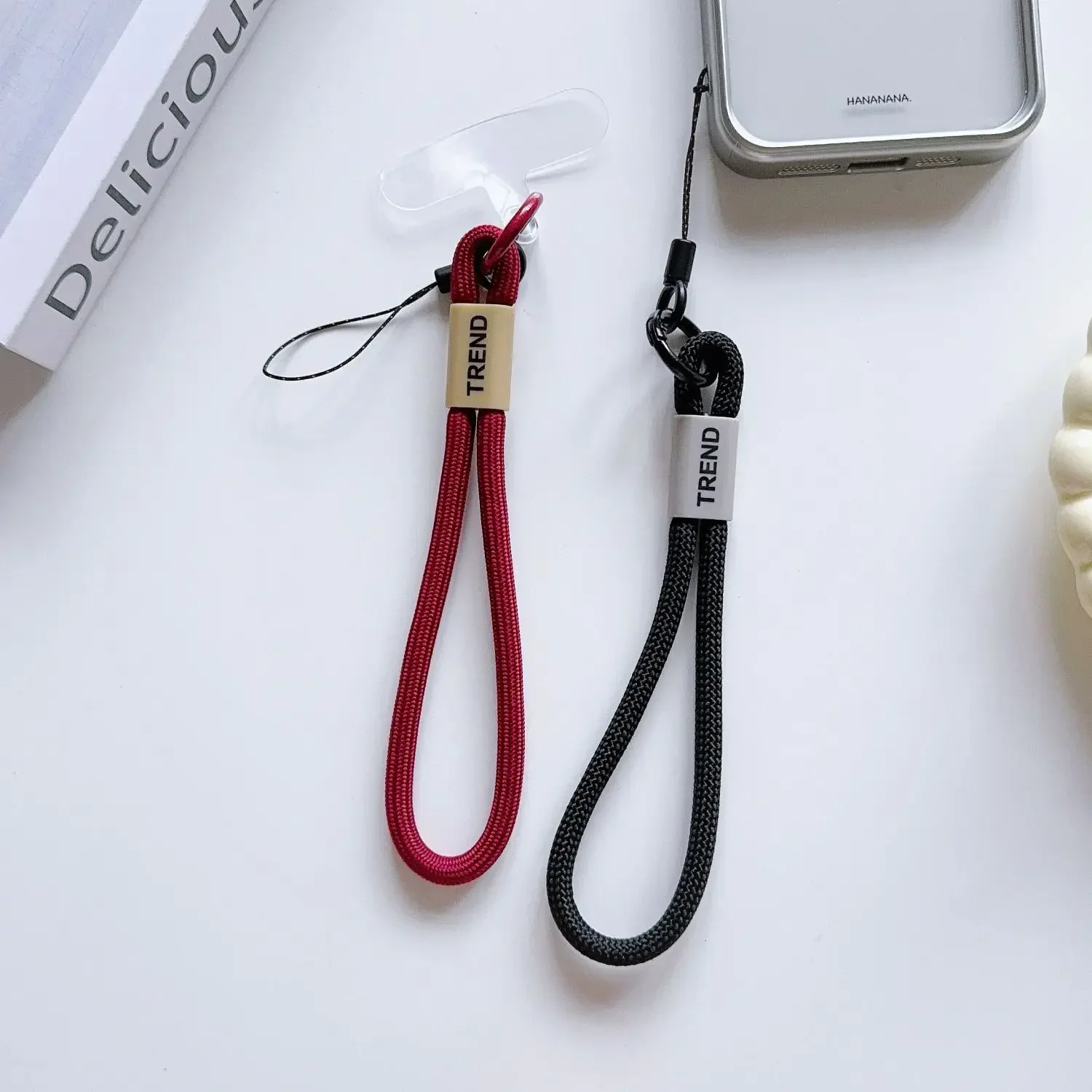 Telefon-Lanyard, Telefon-Handgelenk-Riemen, Schlüsselanhänger, zum Aufhängen, Anti-Verlust-Seil, buntes gewebtes Lanyard – Bild 5
