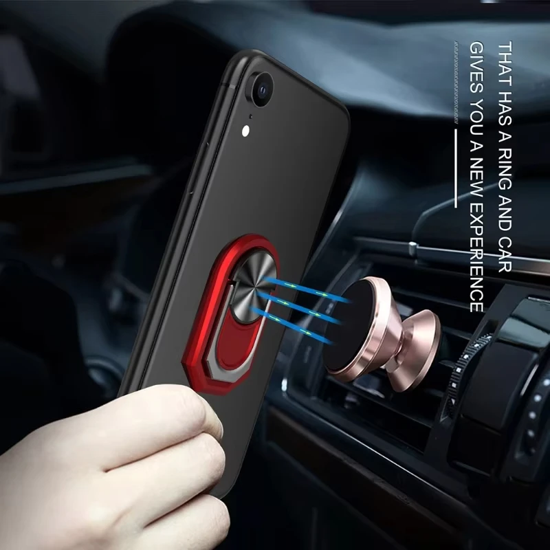 360 ° Rotation Universal Finger Ring Ständer Handy Ring Halter Ständer Metall Telefon Griff für Magnetische Auto – Bild 3