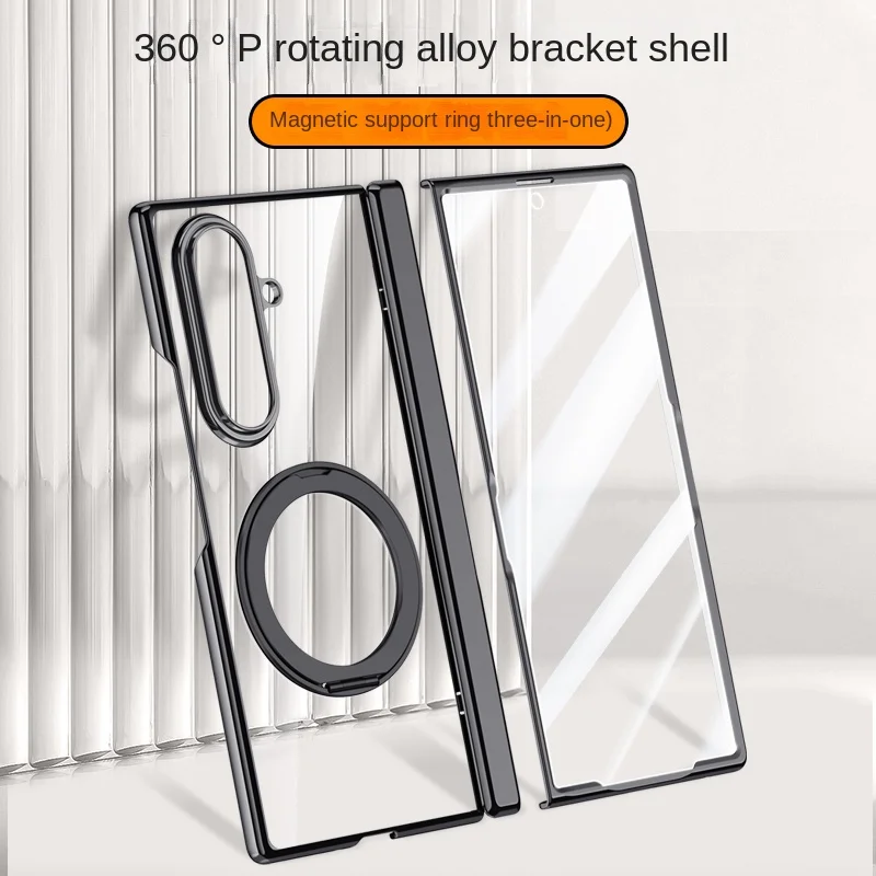 Fall Luxus Überzug Magsafe Ring Stehen Magnetische Schutzhülle Zurück Abdeckung fall Shell – Bild 2