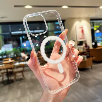 iPhone Air: Magnetische Klarhülle Funda für MagSafe Transparente Abdeckung