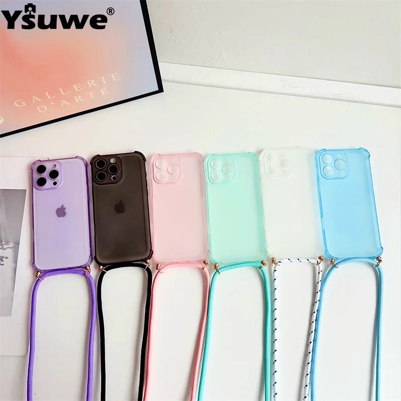 Handyhülle Crossbody verstellbares Lanyard-Gurtseil Softcover – Bild 3