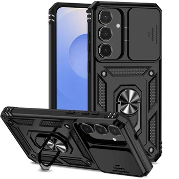 Galaxy A16: Panzerhülle Coque mit Ringhalter und Linsenschutz