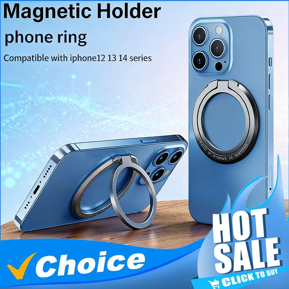 Magnetischer Telefonringhalter für MagSafe, abnehmbarer Fingergriff, 360-Grad-Ständer ° Drehständer für iPhone – Bild 2
