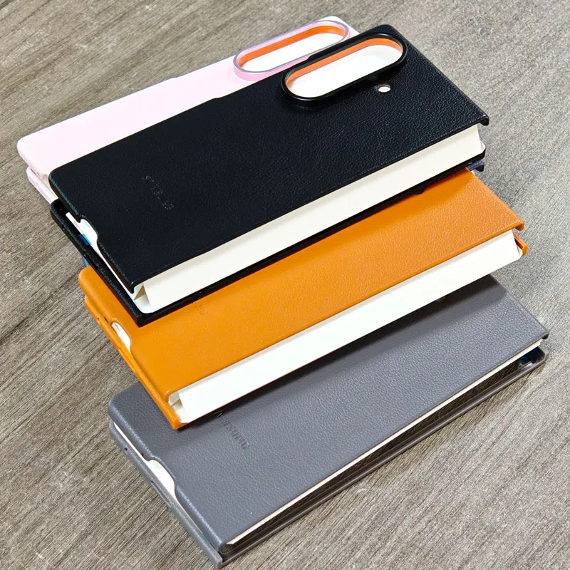Fold7 5G Handyhülle Hochwertige Magnetische Lederhülle Stoßfeste Öko-Leder Rückseitenschutzhülle – Bild 4