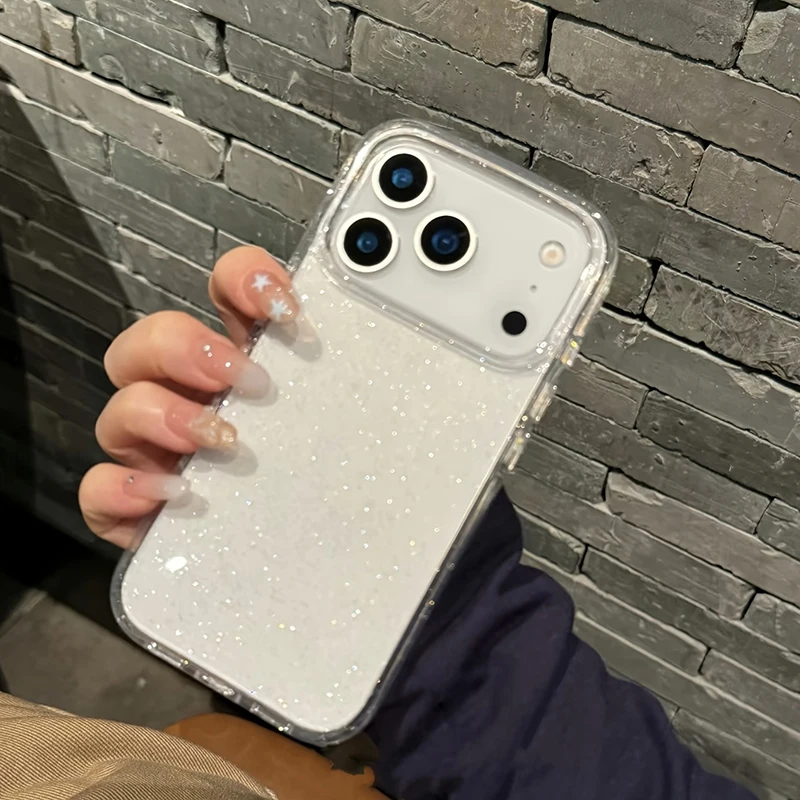 Luxuriöse Modische Glitzernde Transparente Handyhülle Cover – Bild 2