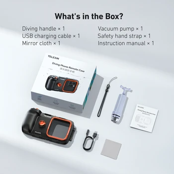 TELESIN Tauchen Wasserdichte Telefon Fall Universal Telefon Kamera Schießen Hand Grip Halter Schießen Hilfe Fernbedienung Griff