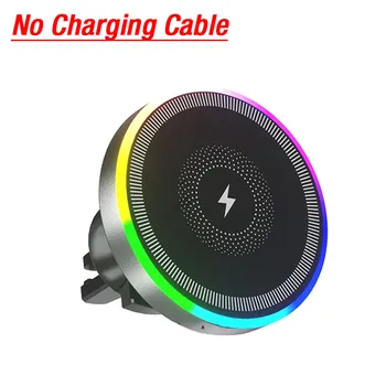 RGB Licht Auto Magnetische Drahtlose Ladegerät Telefon Halter Air Vent Stehen Für Magsafe iPhone 16 15 14 13 12 Pro max