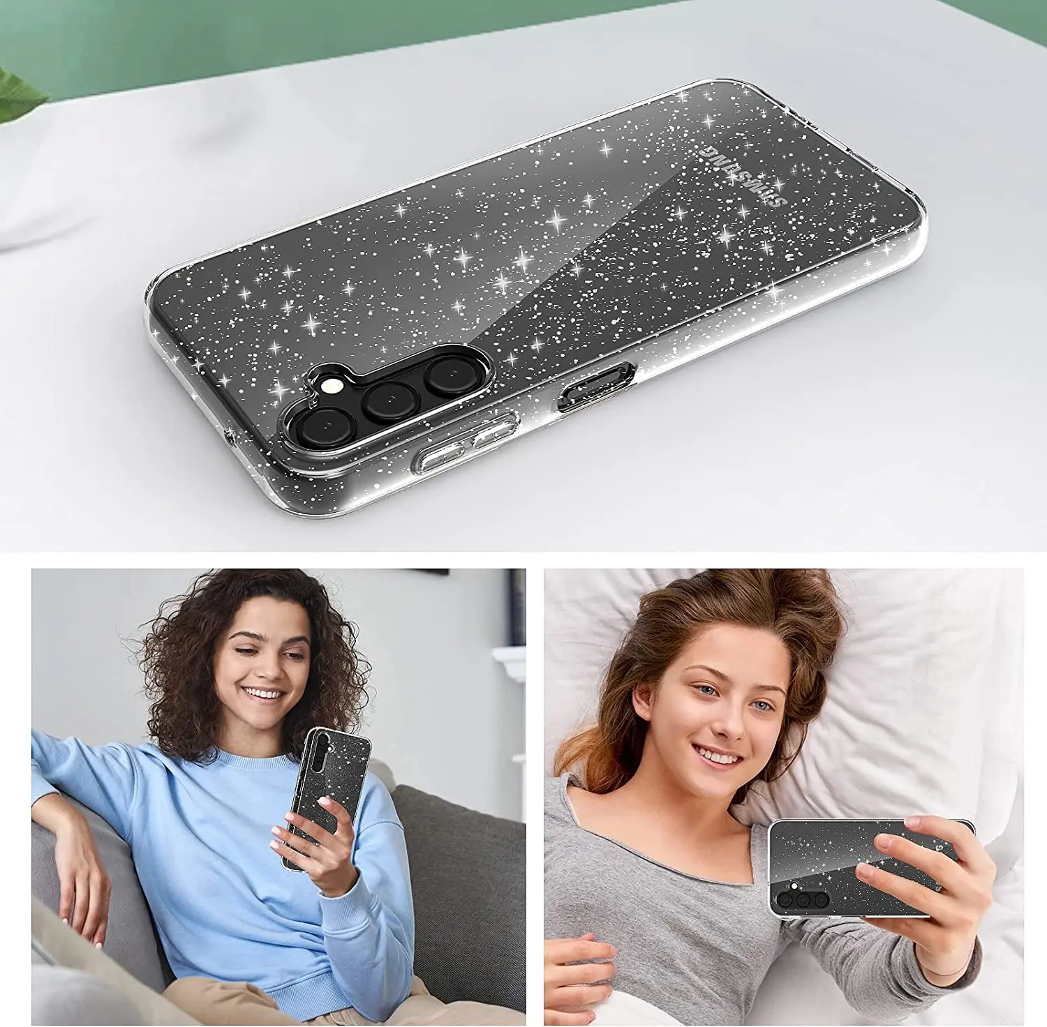 Glitzer-Hülle Handyhülle Zubehör – Bild 3