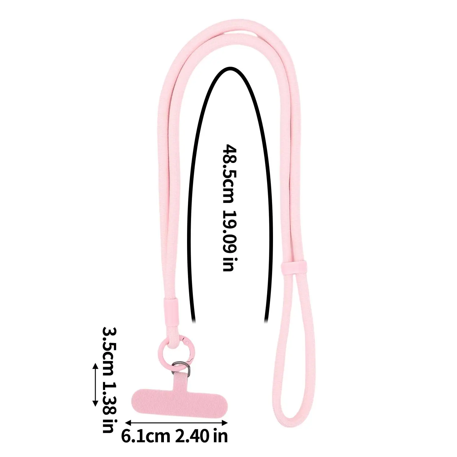 Universell verstellbares Handy-Anti-Verlust-Lanyard mit Patch, Nylon-Halsband für iPhone, Samsung, Xiaomi, Huawei – Bild 6