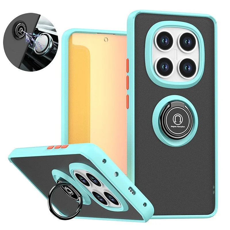 Redmi Note 14 Pro+ 5G: Rüstung Stoßfest Fall Hinweis 14 Pro 5G 4G Matte Harte PC Zurück Abdeckung Ring Ständer Halter Funda Coque