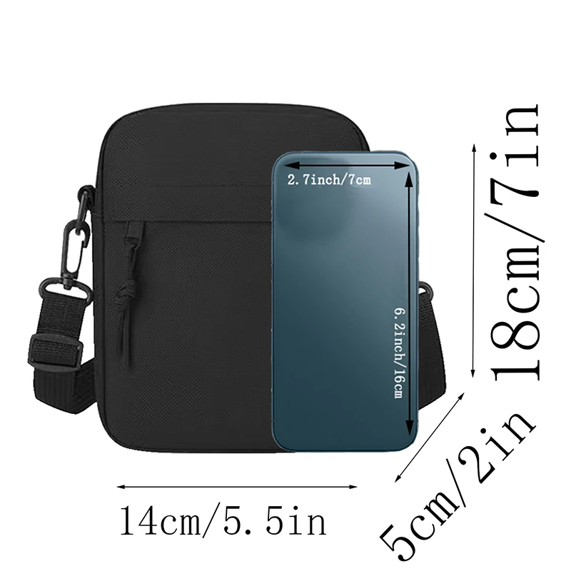 Herren- und Damen-Umhängetaschen, Crossbody-Taschen, einfarbige kleine Umhängetaschen, leichte Handytaschen – Bild 2