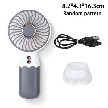 2-in-1 Mini-Elektroventilator, tragbarer USB-Akku-Kühlventilator für den Außenbereich mit Handy-Ständerfunktion für den Sommer