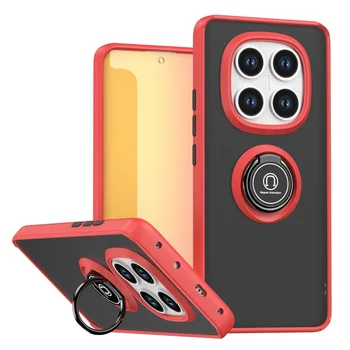 Redmi Note 14 Pro 5G: Rüstung Stoßfest Fall Hinweis 14 Pro 5G 4G Matte Harte PC Zurück Abdeckung Ring Ständer Halter Funda Coque