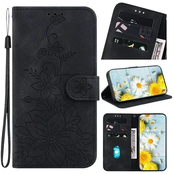 Redmi Note 14 Pro 5G: Standfunktion Flip Wallet Case 13R 13 12 14 15 PRO PLUS 5G 4G 12S 12 Turbo 4 Leder-Schutzhülle