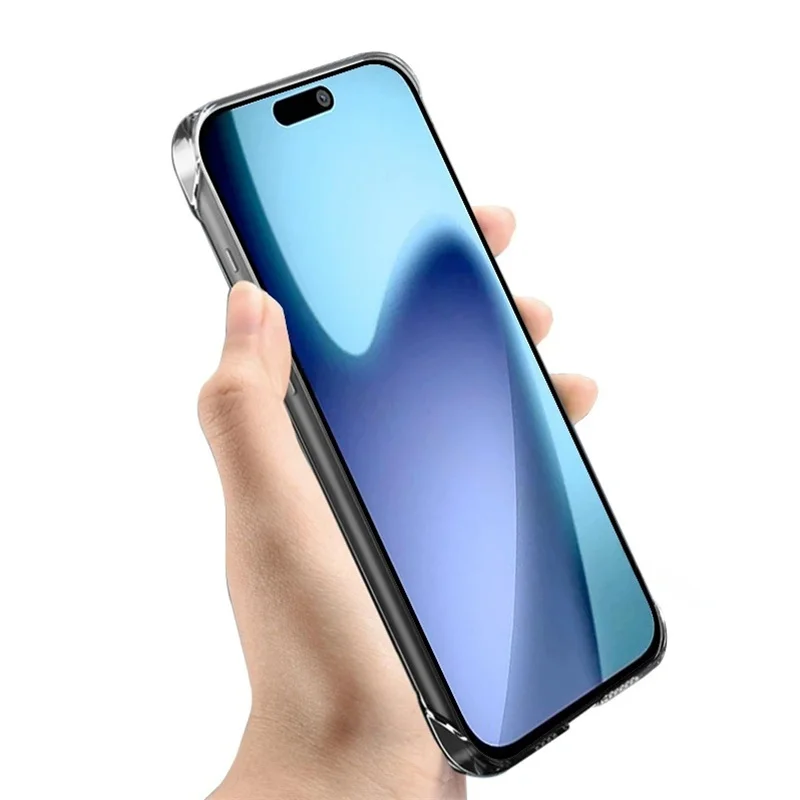Rahmenlose, schlanke, klare, transparente Kunststoff-Hart-PC-Telefonhülle, Luftabdeckung – Bild 5