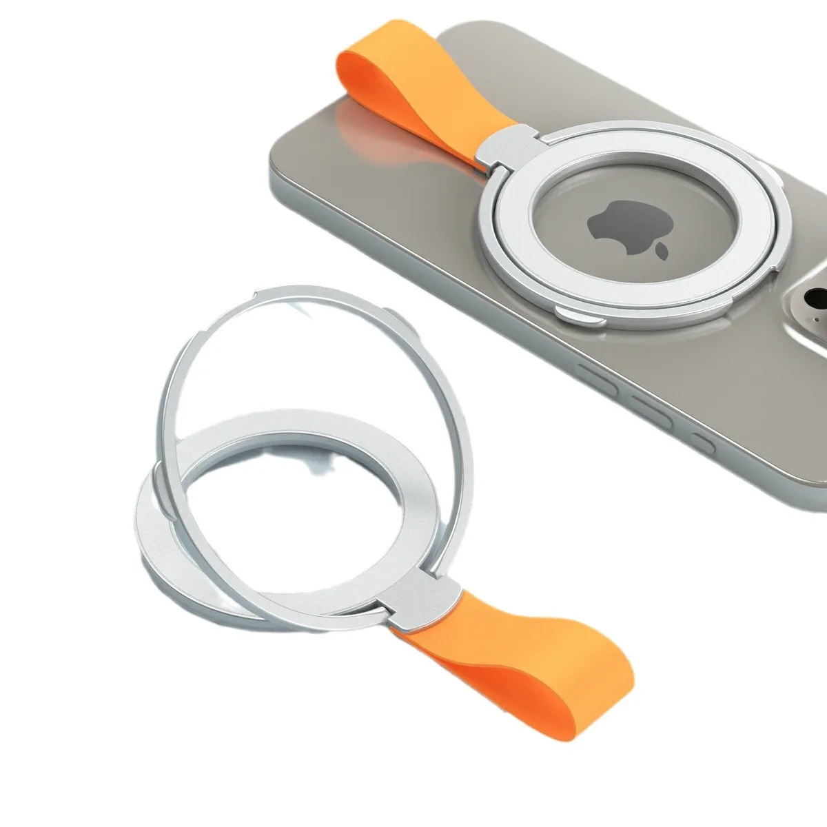 Universeller magnetischer Telefonständer, Griff, Fingerring, Auto, Magsafe-Halter, Halterung, Handschlaufe für iPhone – Bild 5