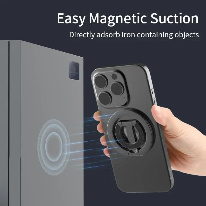 Für MagSafe Doppelseitige Magnetische Telefon Ring Halter Tragbare Falten Handys Ständer Telefon Zubehör Unterstützung Halterung Grip – Bild 4