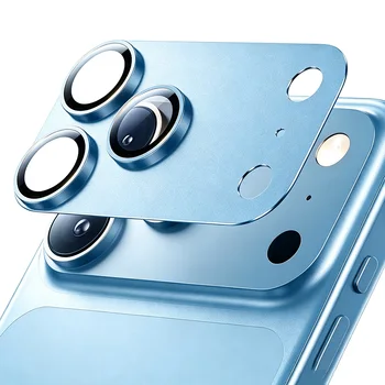 iPhone 17 Pro Max: NNBILI Kameraobjektivschutz Starke Haftung Metall Gehärtetes Glas Kamera-Bildschirm Vollschutzabdeckung