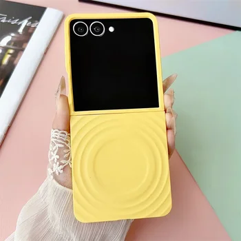 Galaxy Z Flip6: Handyhülle Flip7 Flip6 Flip5 5G Hard PC Schutzhülle Ripple für Magsafe Magnetic