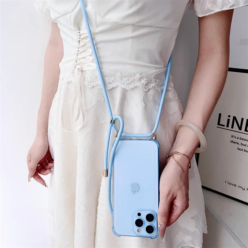 Handyhülle Crossbody verstellbares Lanyard-Gurtseil Softcover – Bild 2